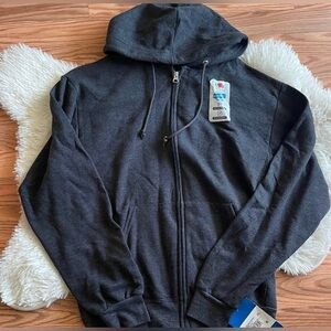NWT Fruit of the Loom Full Zip Hoodie Size Small